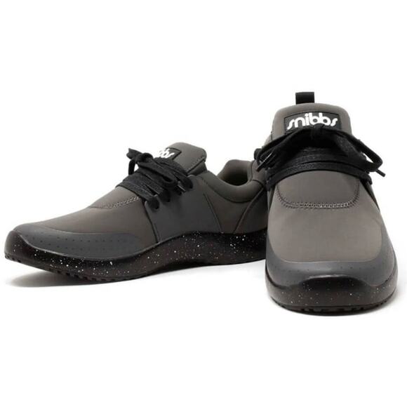 Snibbs Women's Spacecloud Lace Up Water Resistant Work Sneaker In Charcoal 8.5 - Picture 1 of 12